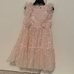 Lola + The Boys Pastel Sequin Dress